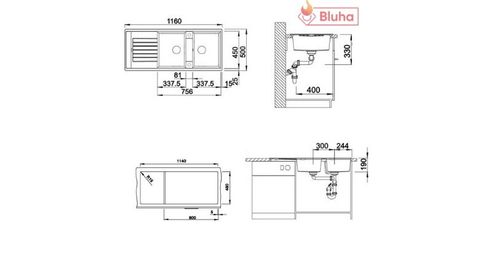 Chậu đá  Blancozia 8S