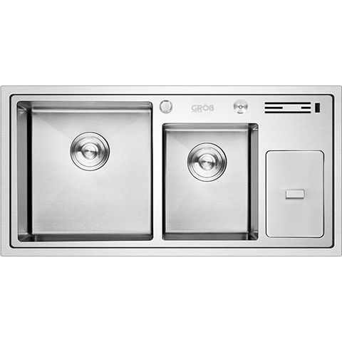Chậu rửa 2 hố Grob GV304-10048 inox SUS304