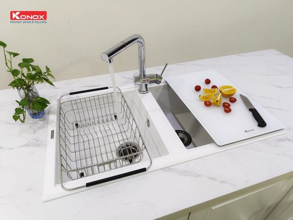 Chậu rửa bát đá Konox Phoenix 860