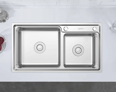 Chậu rửa bát 2 hố Grob GS304-7843PD