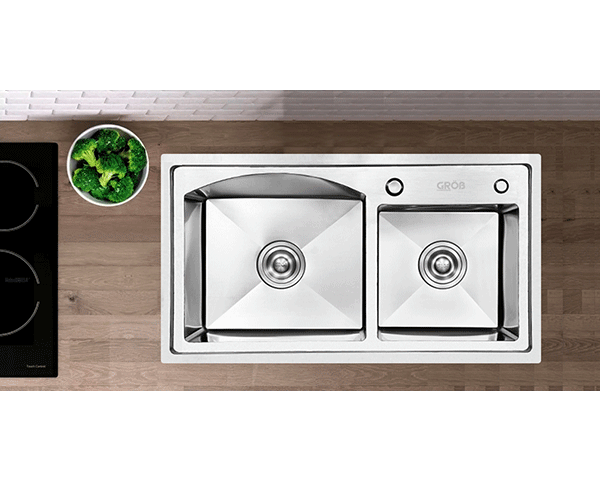 Chậu rửa bát 2 hố Grob GS304-8247HD