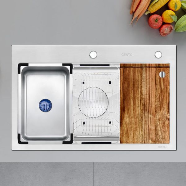 Chậu rửa bát GENTO 1 hố  GT04- 8050