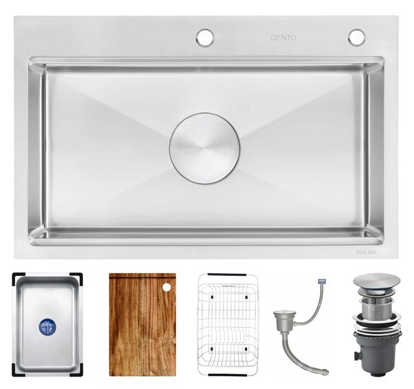 Chậu rửa bát GENTO 1 hố  GT04- 8050