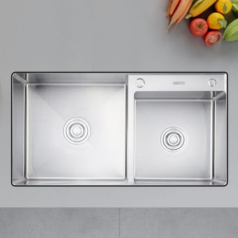 Chậu rửa bát GENTO 2 hố  GT04- 8448S