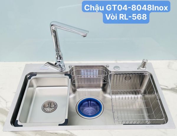 Chậu rửa bát GENTO 1 hố  GT04- 8048