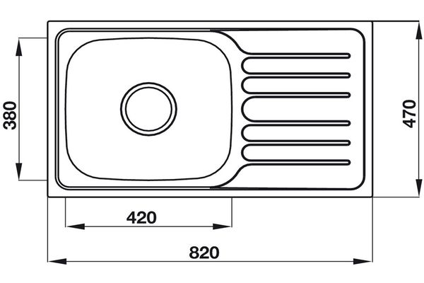 Chậu rửa bát Hafele inox 567.23.093