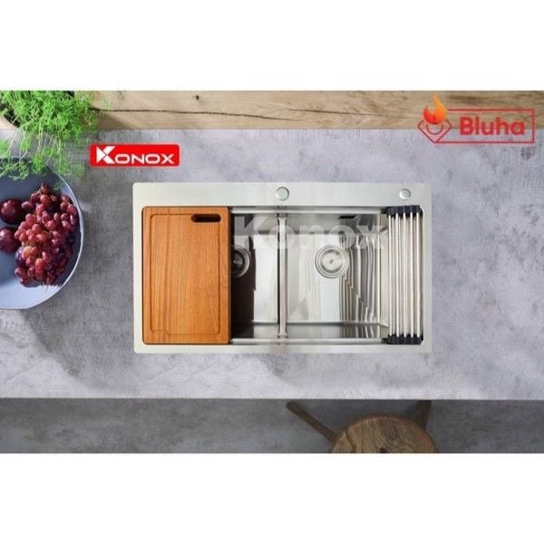 Combo Chậu rửa bát KN8850TD-Vòi rửa bát KN1226BG