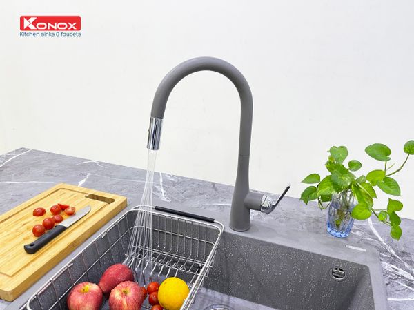 Chậu rửa bát đá Konox Ruvita 680