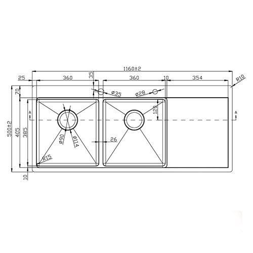 Chậu rửa bát Konox KN11650TD
