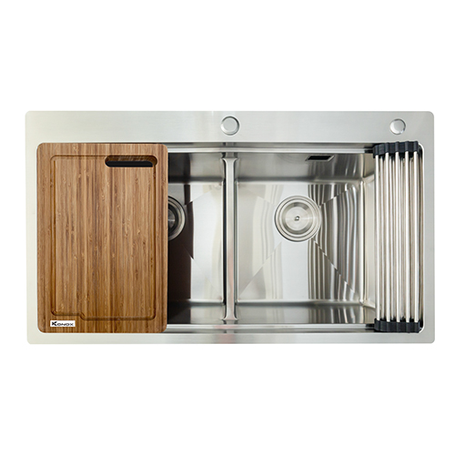Chậu rửa bát KONOX KN8850TD inox 304 hố cân giá mới nhất năm 2020 – Bluha.vn