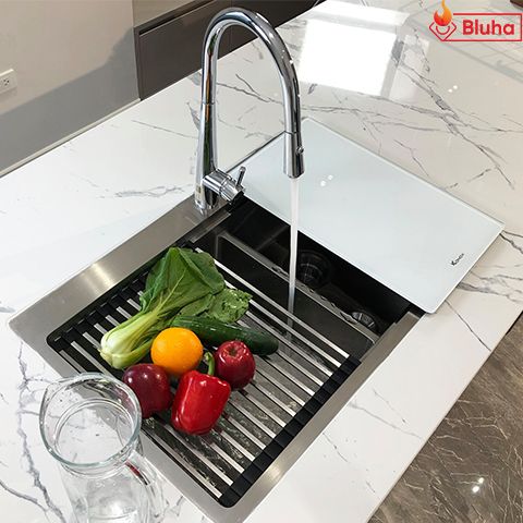 Combo Chậu rửa bát KN8250TD-Vòi rửa bát KN1901C