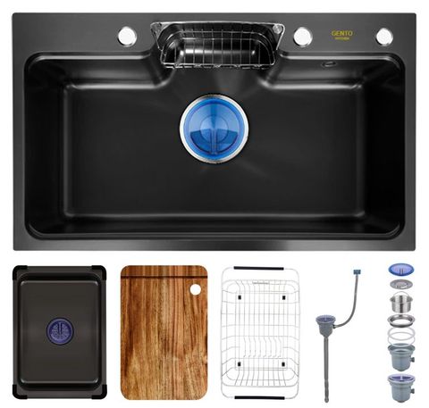 Chậu rửa bát GENTO 1 hố  GT04- 8048 Nano