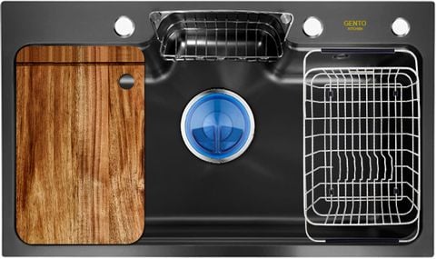 Chậu rửa bát GENTO 1 hố  GT04- 8048 Nano