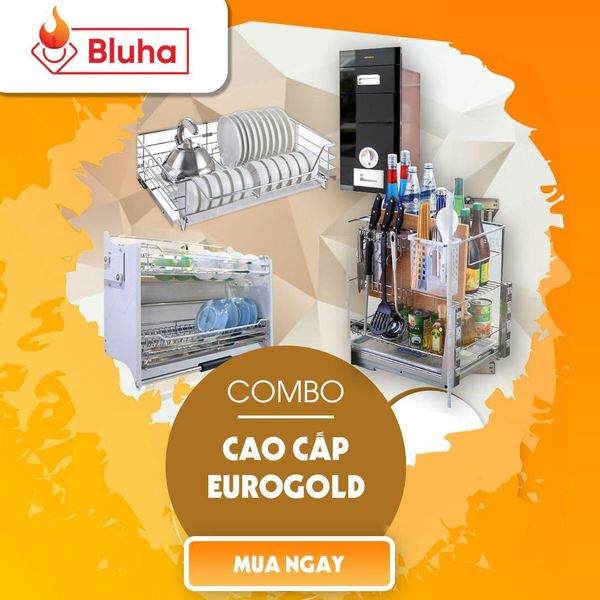 Phụ kiện tủ bếp Eurogold - combo inox 304 bán chạy