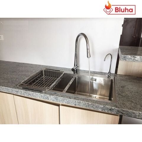 Combo Chậu rửa bát KN8248DOB-Vòi rửa bát KN1901C