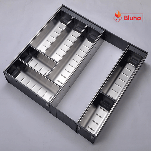 Khay chia thìa dĩa Eurogold E0650E inox 304 mỏ rộng