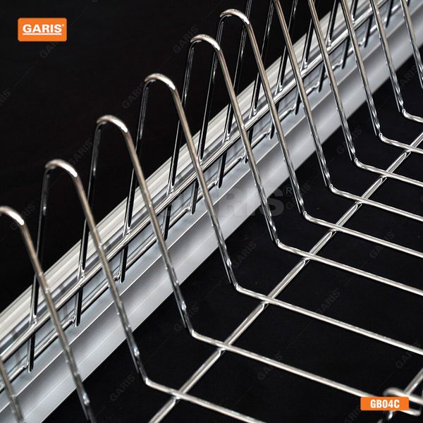Giá bát cố định Garis GB04 2 tầng nan tròn mạ chrome