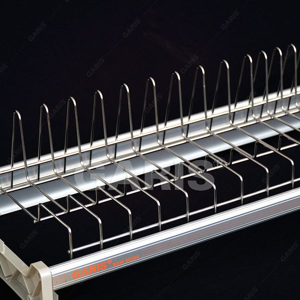 Giá bát cố định Garis GB04 2 tầng nan tròn inox 304