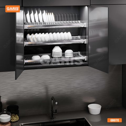Giá bát cố định Garis GB07 3 tầng nan tròn