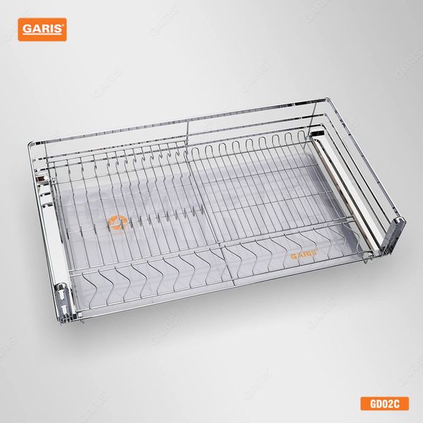 Giá bát đĩa đa năng Garis GD02 Inox 304 nan vuông