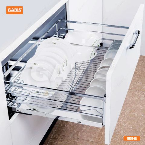 Giá bát đĩa đa năng Garis GD02E Inox 304 mờ cánh kéo
