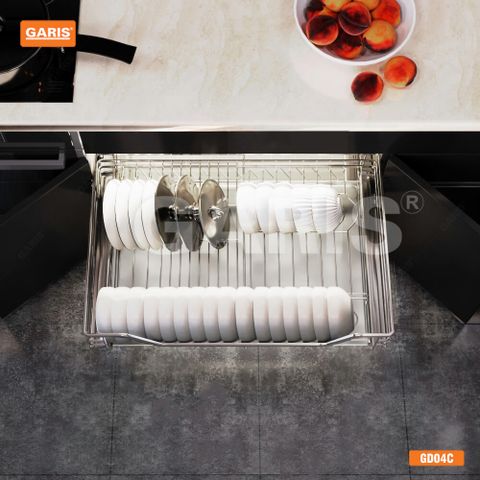 Giá bát đĩa đa năng Garis GD04 Inox 304 nan vuông