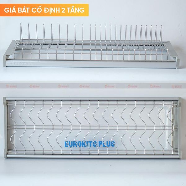 Giá bát cố định Kit Plus 2 tầng Inox 201