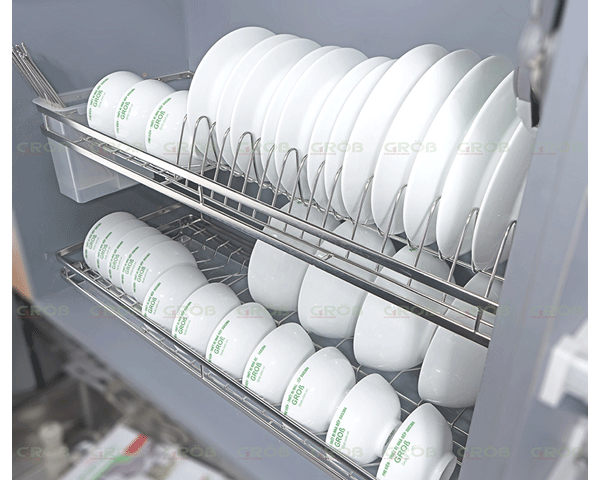 Giá bát cố định Grob GD304 nan dẹt inox 304