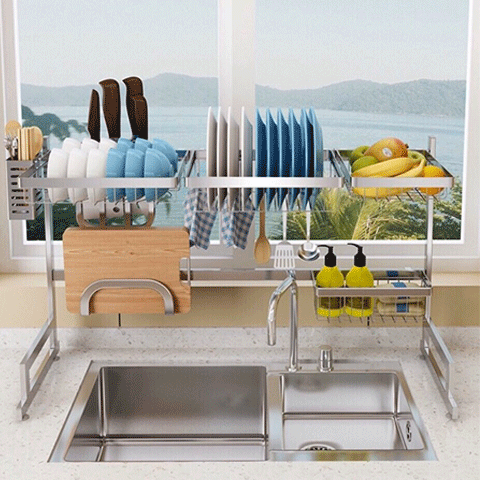 Giá bát để trên chậu rửa Grob GOS inox 304