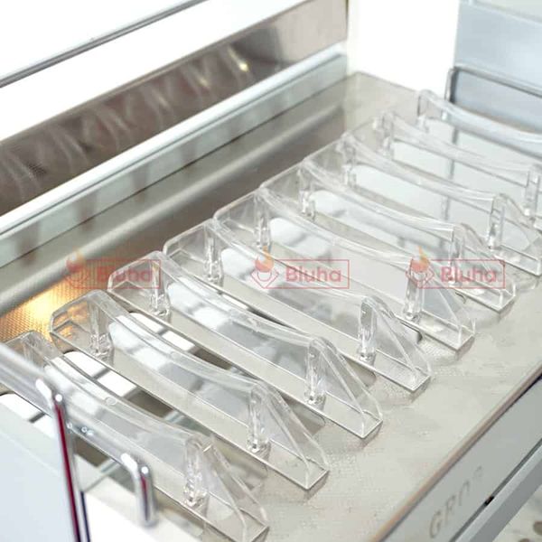 Kệ đựng bát đĩa để bàn Grob UP-50A Inox - nhựa