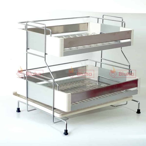 Kệ đựng bát đĩa để bàn Grob UP-50A Inox - nhựa