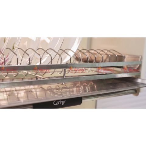 Giá bát đĩa nâng hạ Cariny KD24CI Inox 304 điện hóa