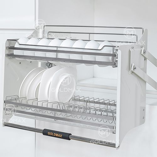 Giá bát đĩa nâng hạ GOLDMAX INOX SUS304 GN700-900M