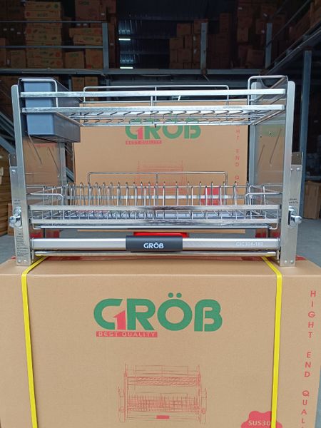 Giá bát nâng hạ GROB Full inox SUS304  C1C304-180