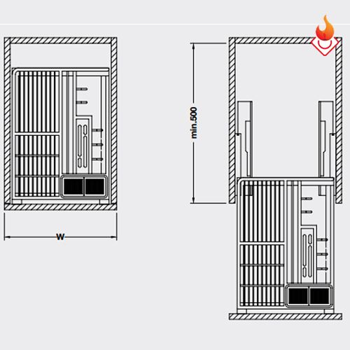 Giá chai lọ dao thớt đa năng Hafele 549.34.053 - 549.34.055
