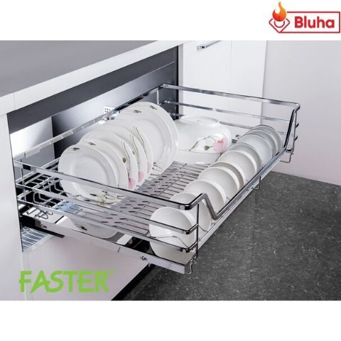 Giá để bát đĩa tủ dưới Faster Inox 201