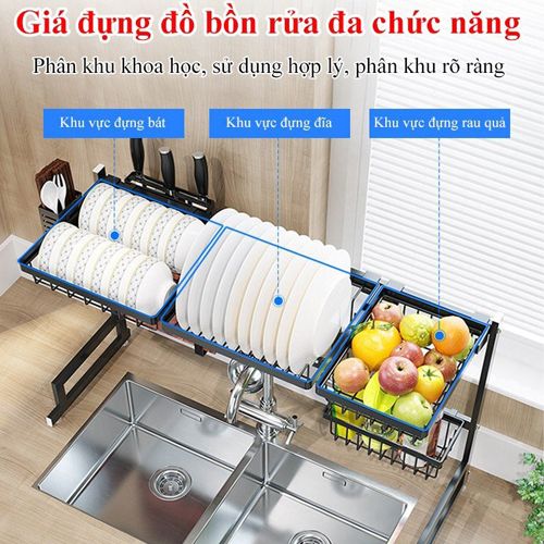 Giá để đồ trên chậu rửa bát đa năng