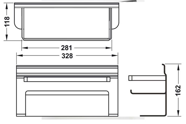 Giá đỡ đa năng Hafele 523.00.340