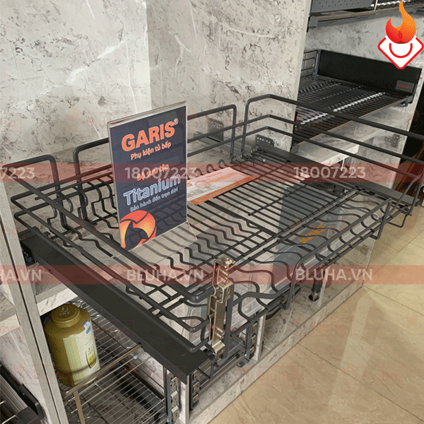 Giá xoong nồi, bát đĩa đa năng Garis MD04 thép nan hình oval