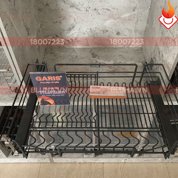 Giá xoong nồi, bát đĩa đa năng Garis MD04 thép nan hình oval