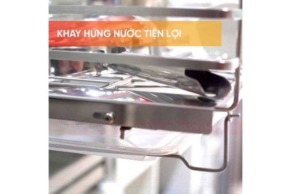 Giá xoong nồi, bát đĩa EuroGold Inox 201 dẹt đa năng, gắn cánh âm tủ