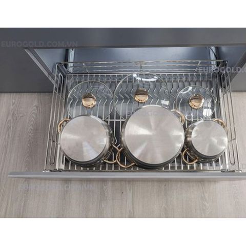 Giá xoong nồi EuroGold Inox Oval gắn cánh