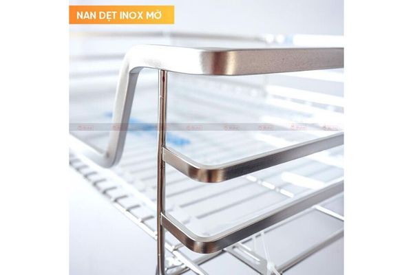 Giá xoong nồi Kit Plus nan dẹt inox 304 - ray giảm chấn