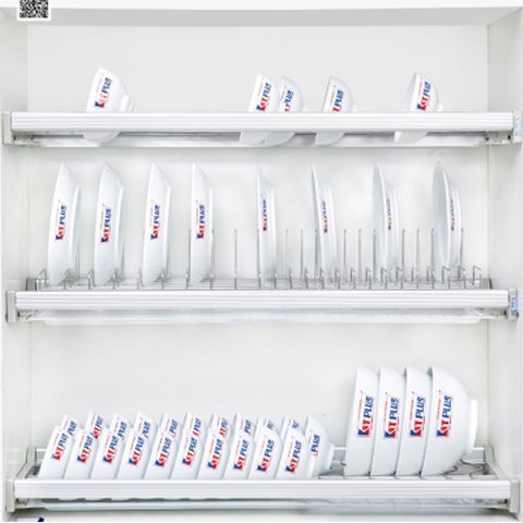 Giá bát cố định Kit Plus 3 tầng Inox 304