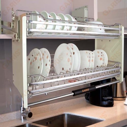 Giá bát đĩa nâng hạ Garis nan vuông GL06.60E/70E/80E/90E