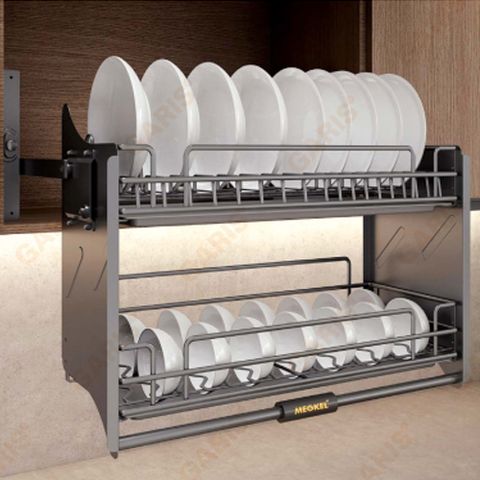 Giá bát đĩa nâng hạ Garis ML06N nan oval