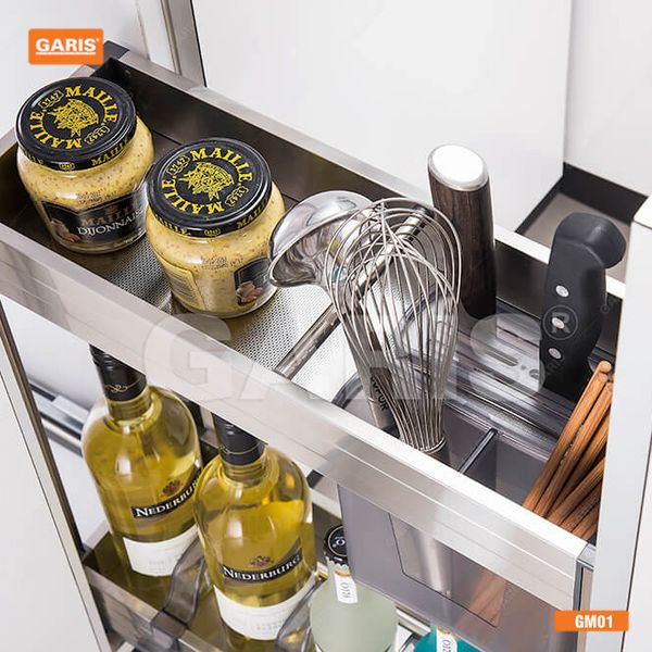 Giá chai lọ dao thớt đa năng Garis GK01 inox tấm