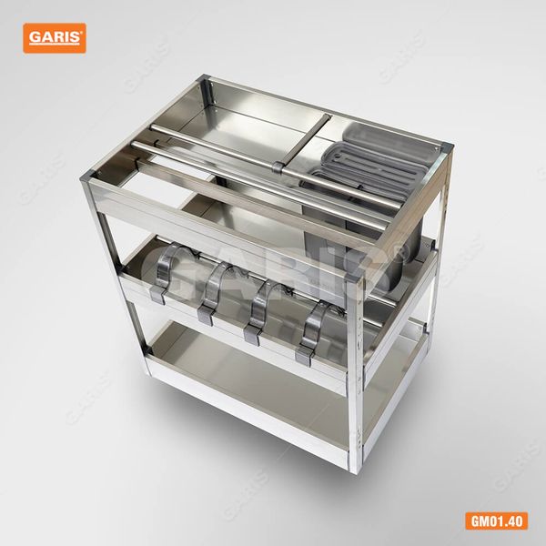 Giá chai lọ dao thớt đa năng Garis GK01 inox tấm