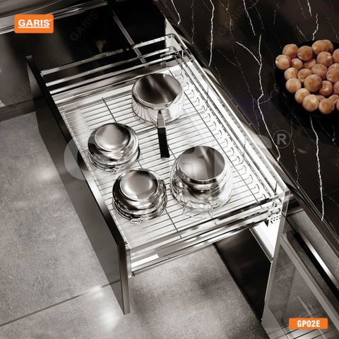 Giá xoong nồi Garis GP02E inox 304 mờ điện hóa