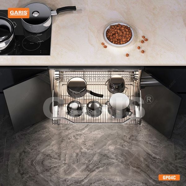 Giá xoong nồi Garis GP04 Inox 304 nan vuông